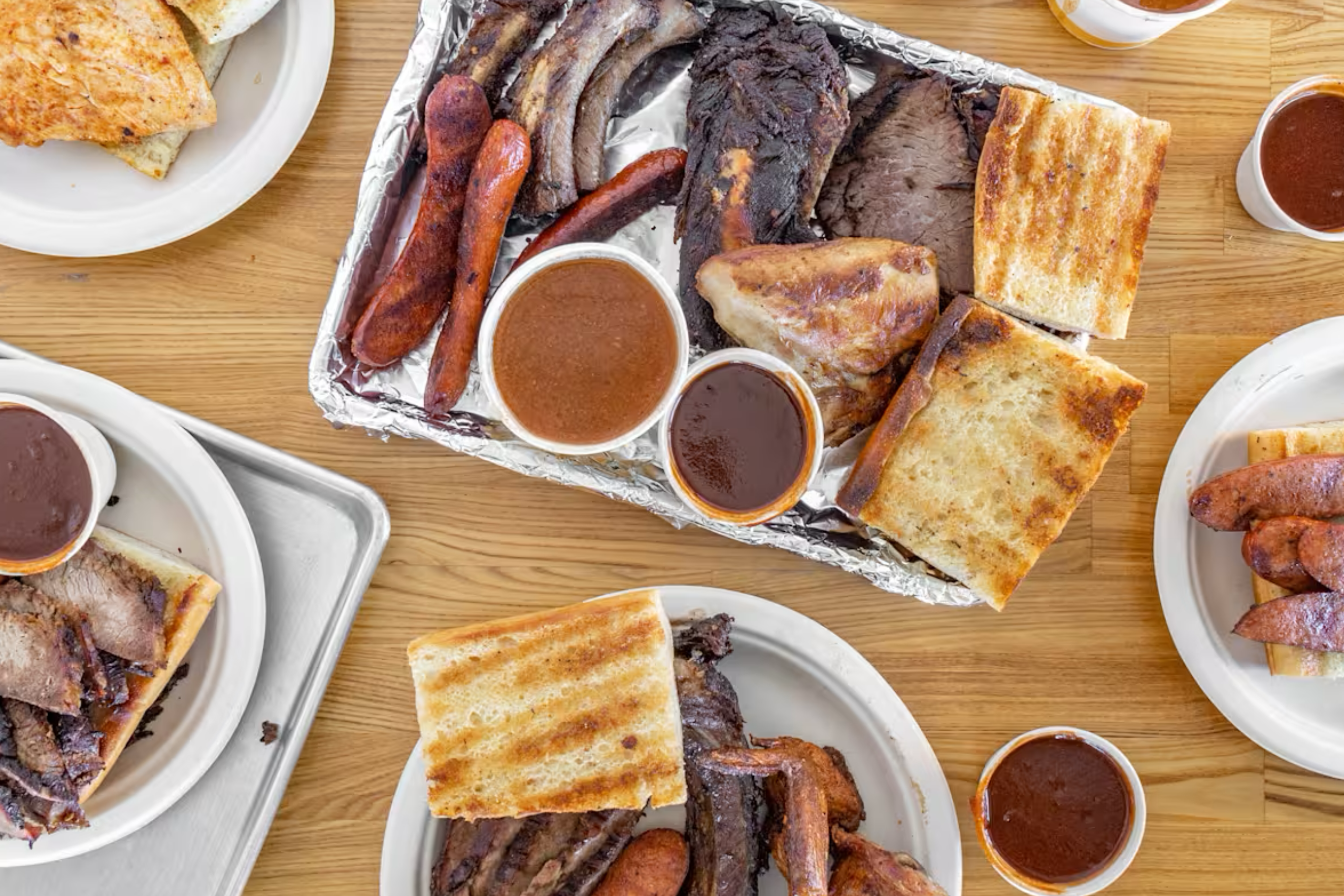 Buster’s OG BBQ & Grill at Skyline Center in Thousand Oaks serving smoked BBQ favorites