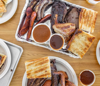 Buster’s OG BBQ & Grill at Skyline Center in Thousand Oaks serving smoked BBQ favorites